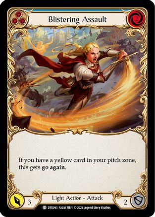 Blistering Assault (Blue) (DTD093) - Dusk till Dawn Rainbow Foil