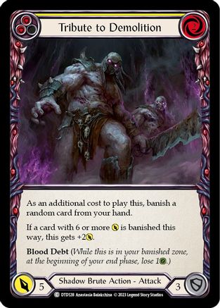 Tribute to Demolition (Yellow) (DTD128) - Dusk till Dawn Rainbow Foil