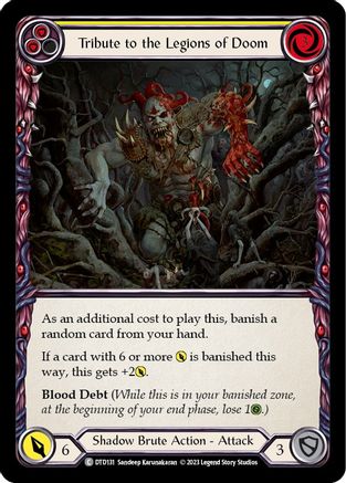 Tribute to the Legions of Doom (Yellow) (DTD131) - Dusk till Dawn Rainbow Foil