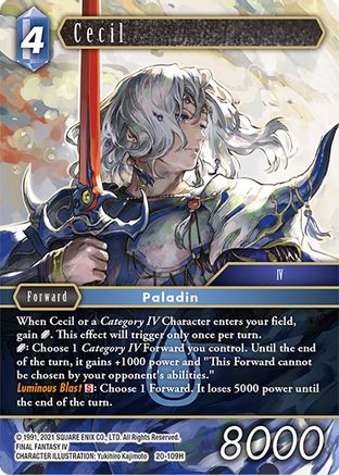 Cecil (109) (20-109H) - Dawn of Heroes Foil