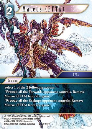 Mateus (FFTA) (20-037H) - Dawn of Heroes Foil