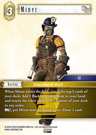 Miner (20-074C) - Dawn of Heroes Foil