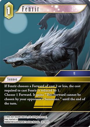 Fenrir (20-081H) - Dawn of Heroes