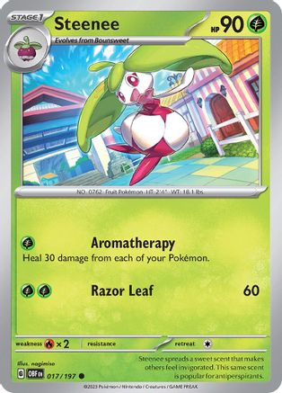 Steenee 017/197 SV03 Obsidian Flames - Common
