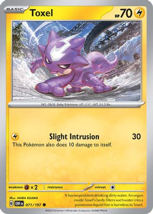 Toxel 071/197 SV03 Obsidian Flames - Common