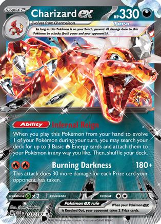 Charizard ex 125/197 - Holofoil SV03 Obsidian Flames - Double Rare