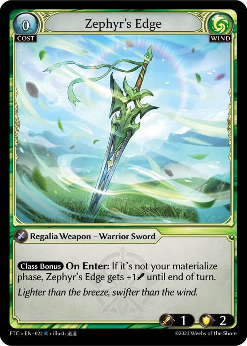 Zephyr's Edge / Rare / FTC
