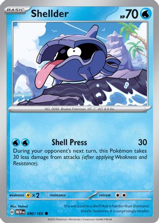 Shellder 090/165 SV Scarlet & Violet 151 - Common