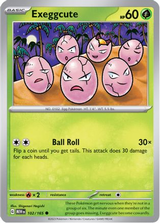 Exeggcute 102/165 SV Scarlet & Violet 151 - Common