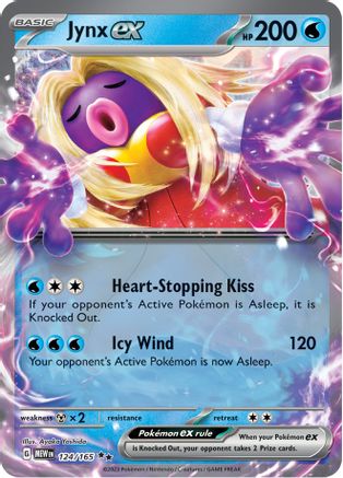 Jynx ex 124/165  - Holofoil SV Scarlet & Violet 151 - Double Rare