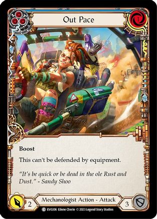Out Pace (Blue) (EVO206) - Bright Lights Rainbow Foil