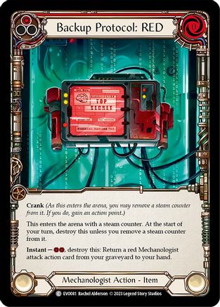 Backup Protocol: RED (EVO081) - Bright Lights Rainbow Foil