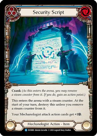 Security Script (EVO080) - Bright Lights Rainbow Foil