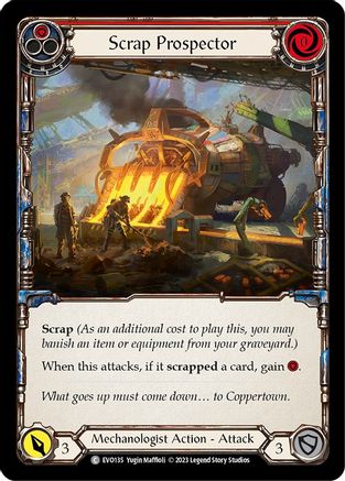 Scrap Prospector (Red) (EVO135) - Bright Lights Rainbow Foil