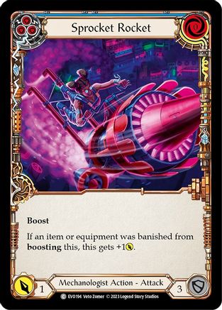 Sprocket Rocket (Blue) (EVO194) - Bright Lights Rainbow Foil