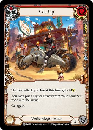Gas Up (Red) (EVO222) - Bright Lights Rainbow Foil