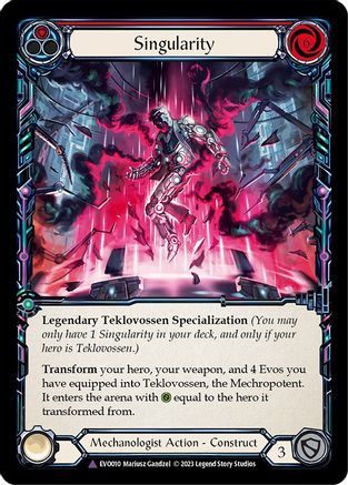 Singularity // Teklovossen, the Mechropotent (Marvel) (EVO010) - Bright Lights Cold Foil