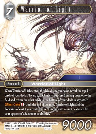 Warrior of Light (21-121L) - Beyond Destiny Foil