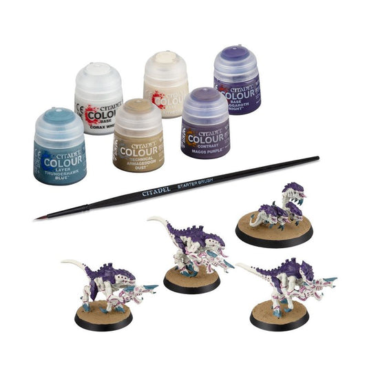 Warhammer 40K - Tyranids: Termagants and Ripper Swarm + Paints Set