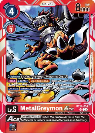 MetalGreymon ACE (BT14-014) - Blast Ace Foil