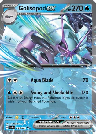 Golisopod ex 050/182 - Holofoil SV04 Paradox Rift - Double Rare