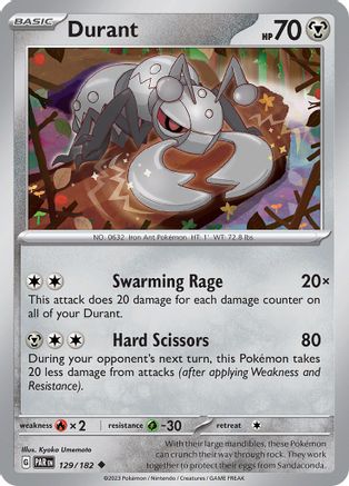 Durant 129/182 - Reverse Holofoil SV04 Paradox Rift - Uncommon