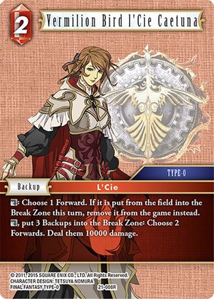 Vermilion Bird l'Cie Caetuna (21-008R) - Beyond Destiny
