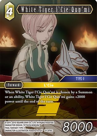 White Tiger l'Cie Qun'mi (21-076C) - Beyond Destiny