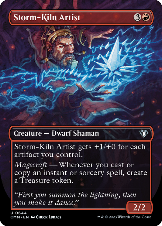 Storm-Kiln Artist (CMM-644) - Commander Masters (Borderless)