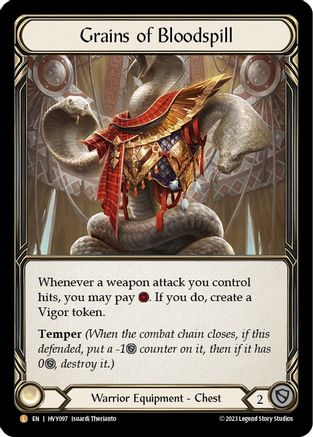 Grains of Bloodspill (HVY097) - Heavy Hitters Cold Foil