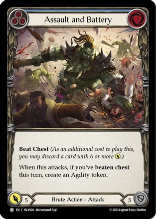 Assault and Battery (Blue) (HVY028) - Heavy Hitters