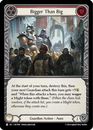 Bigger Than Big (Red) (HVY086) - Heavy Hitters Rainbow Foil