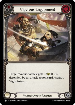 Vigorous Engagement (Red) (HVY118) - Heavy Hitters Rainbow Foil