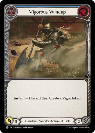 Vigorous Windup (Blue) (HVY188) - Heavy Hitters Rainbow Foil