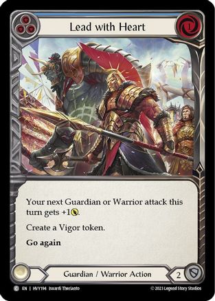 Lead with Heart (Blue) (HVY194) - Heavy Hitters