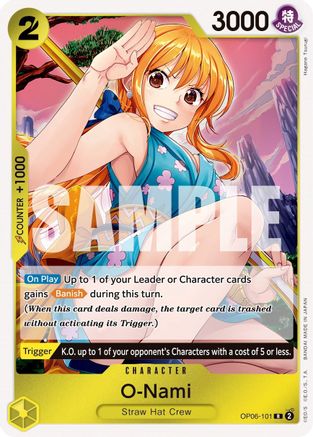 O-Nami (OP06-101) - Wings of the Captain Foil