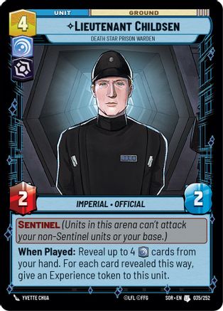 Lieutenant Childsen - Death Star Prison Warden (035/252) - Spark of Rebellion
