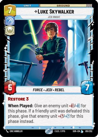 Luke Skywalker - Jedi Knight (051/252) - Spark of Rebellion