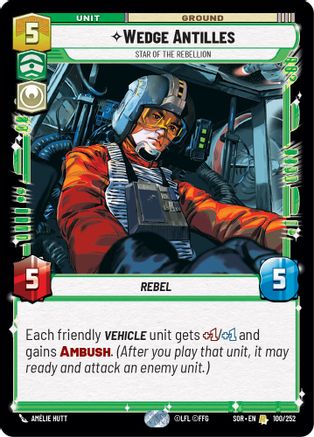Wedge Antilles - Star of the Rebellion (100/252) - Spark of Rebellion
