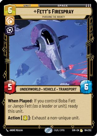 Fett's Firespray - Pursuing the Bounty (184/252) - Spark of Rebellion