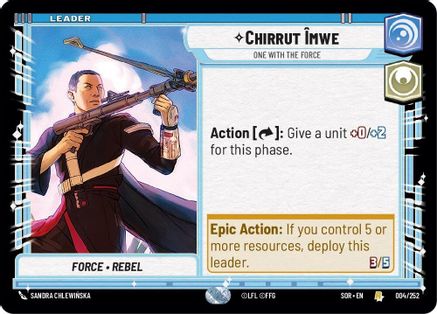 Chirrut Imwe - One With The Force (004/252) - Spark of Rebellion