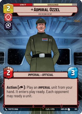 Admiral Ozzel - Overconfident (Hyperspace) (393) - Spark of Rebellion Foil