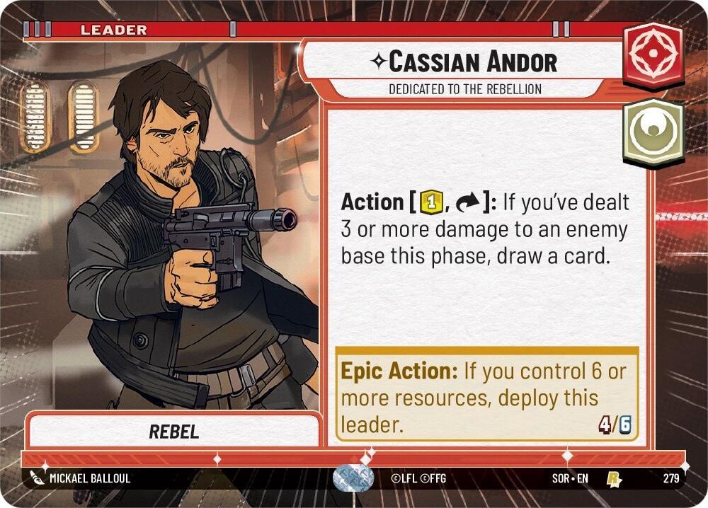 Cassian Andor - Dedicated to the Rebellion (Hyperspace) / Rare / SOR