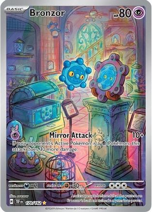 Bronzor 170/162 - Holofoil SV05 Temporal Forces - Illustration Rare