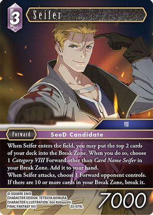 Seifer (22-079L) - Hidden Hope Foil