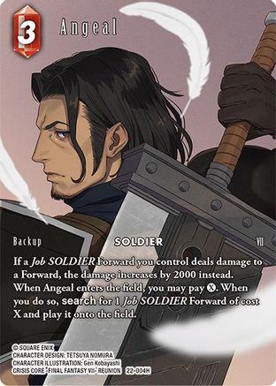 Angeal (Full Art) (22-004H) - Hidden Hope Foil