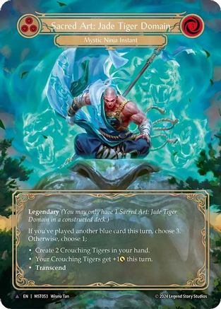 Sacred Art: Jade Tiger Domain (Marvel) (MST053) - Part the Mistveil Cold Foil