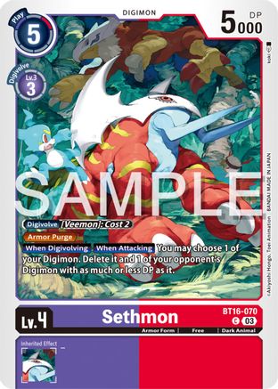 Sethmon (BT16-070) - Beginning Observer