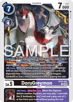 DoruGreymon (BT16-061) - Beginning Observer