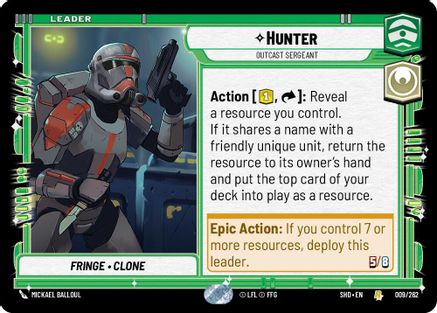 Hunter - Outcast Sergeant (009/262) - Shadows of the Galaxy